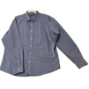 UNTUCKit Long Sleeve Shirt Men's XL Blue Regular Fit Wrinkle Free Orville 31354